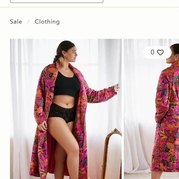 Floral Pink Robe